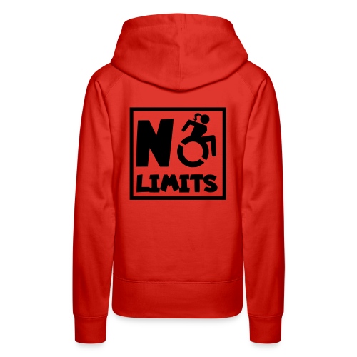 No limits for this female wheelchair user - Women's Premium Hoodie