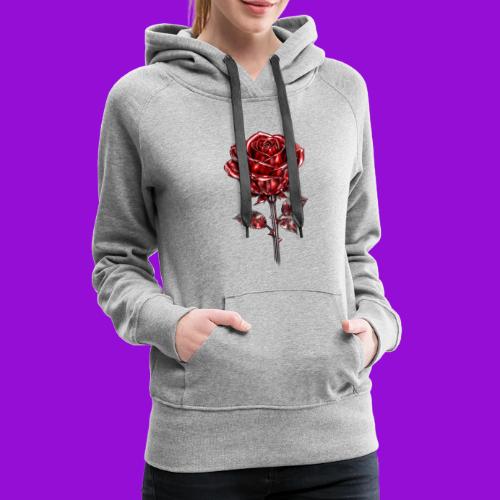 2 Set - Silver and Gold Roses - Women's Premium Hoodie