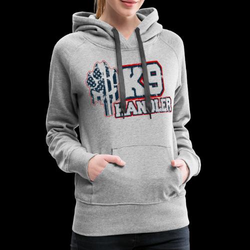 K9 Handler Front with Logo On Side - Women's Premium Hoodie