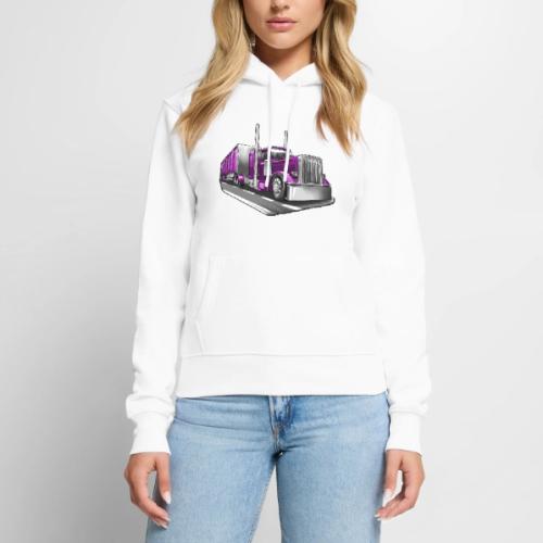 Tracktor Trailer Semi Truck Big Rig - Women's Premium Hoodie