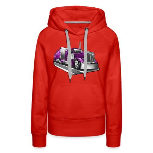 Tracktor Trailer Semi Truck Big Rig - Women's Premium Hoodie