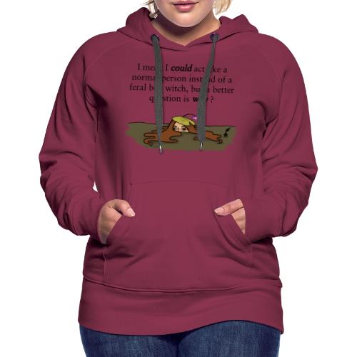 Feral Bog Witch - Women's Premium Hoodie
