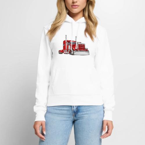 Classic Truck Big Rig 18 Wheeler - Women's Premium Hoodie