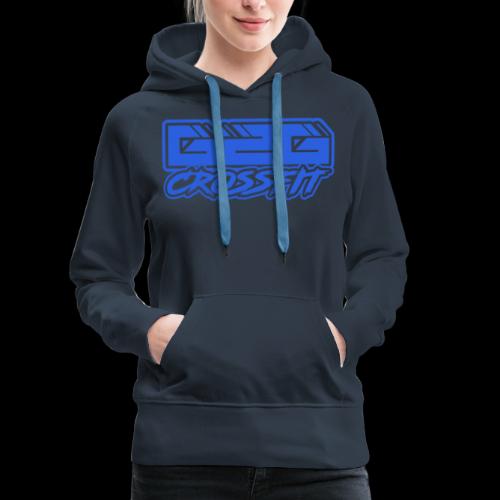 G2G CrossFit Blue Half Logo - Women's Premium Hoodie