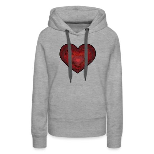 Corazón de patrón - Women's Premium Hoodie