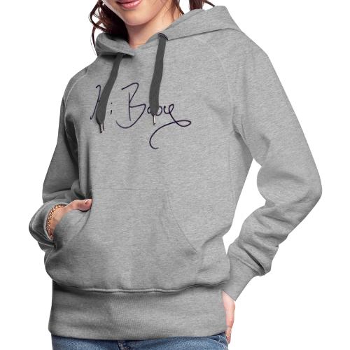 Hi Baby Handwriting - Women's Premium Hoodie