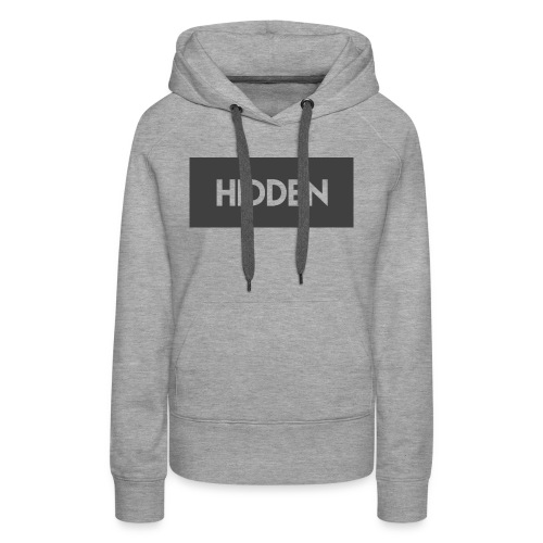 Hidden Grey and Transparent Logo - Women's Premium Hoodie