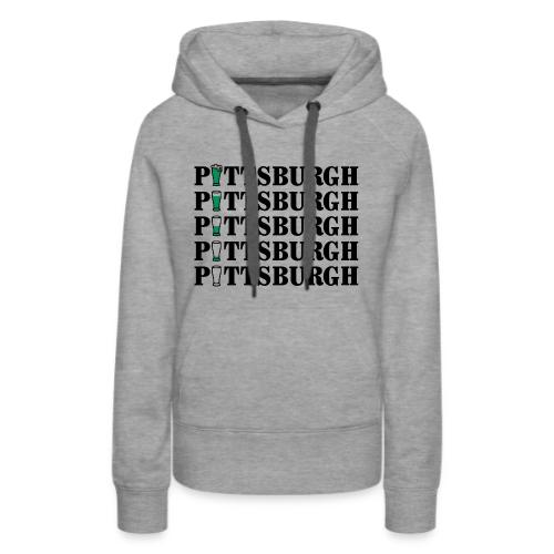 Green Beer in Pittsburgh - Women's Premium Hoodie