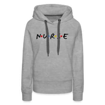 nurse - Women's Premium Hoodie - heather grey - Front - Alina (174cm)