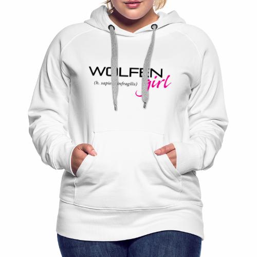 Wolfen Girl on Light - Women's Premium Hoodie