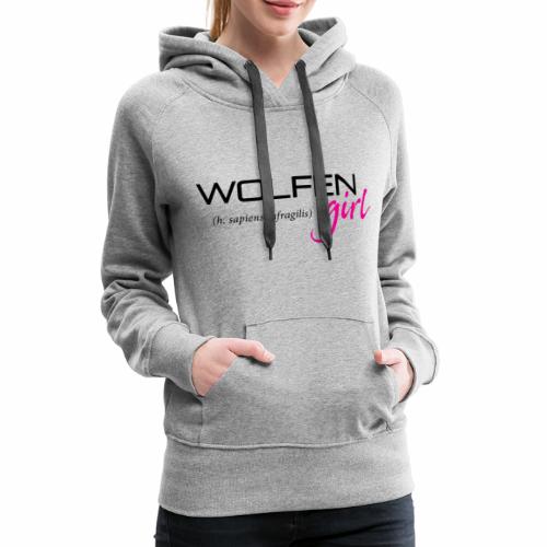 Wolfen Girl on Light - Women's Premium Hoodie