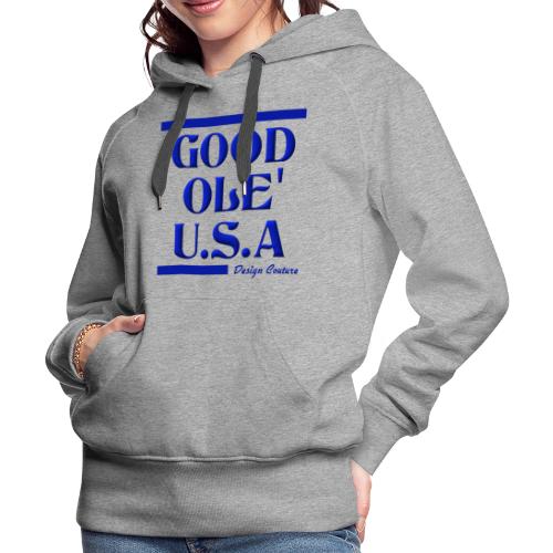 GOOD OLE USA BLUE - Women's Premium Hoodie