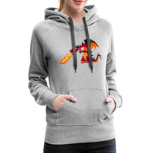 funny dragon design - Women's Premium Hoodie