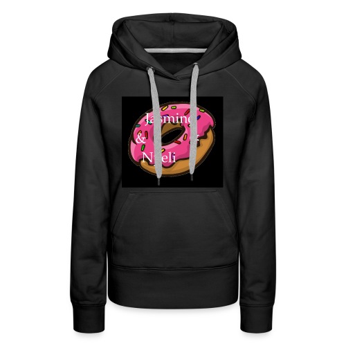 Black Donut W/ Our Channel Name - Women's Premium Hoodie
