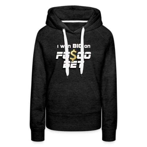 I WON BIG ON FUSCOBET - Women's Premium Hoodie