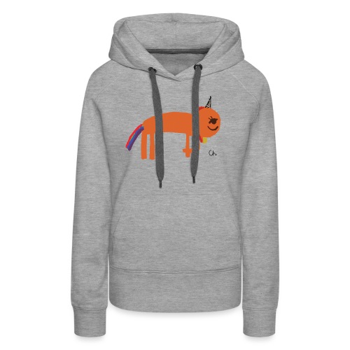 Orange unicorn - Women's Premium Hoodie