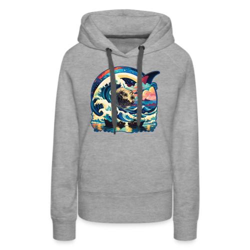 Moonlight Sun Waves - Women's Premium Hoodie