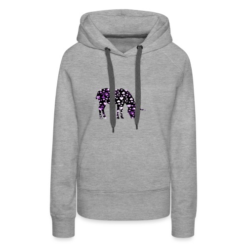 Unicorn Hearts purple - Women's Premium Hoodie