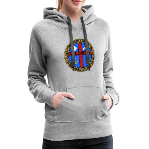 Five Solas Faith Hope Love Shirt–Christian Symbols - Women's Premium Hoodie