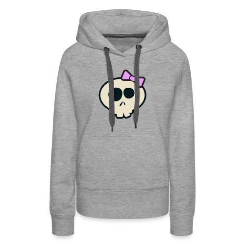 Cute Skull Lavender - Women's Premium Hoodie