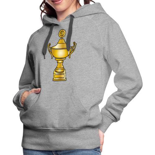 Cup, trophy, award, winner - Women's Premium Hoodie