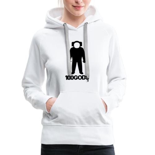 100GODS black logo - Women's Premium Hoodie
