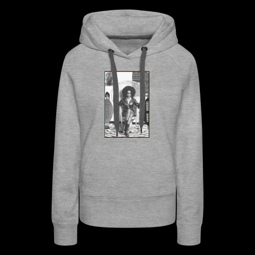 Lady Panther in a Chair - Women's Premium Hoodie