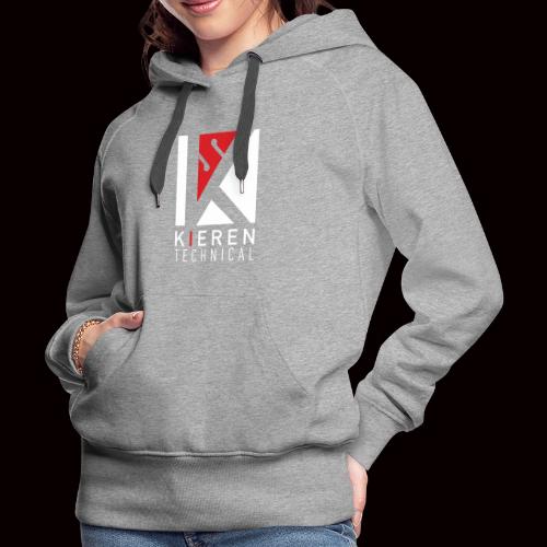 White Logo plain - Women's Premium Hoodie