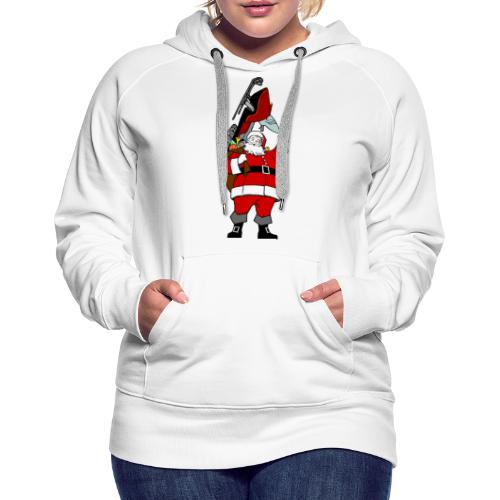 Snowmobile Present Santa - Women's Premium Hoodie