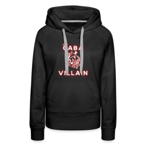 CabaVillain - White Text - Women's Premium Hoodie