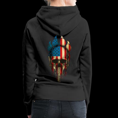 Two Minds-One Mission: K9 Red White and Blue - Women's Premium Hoodie