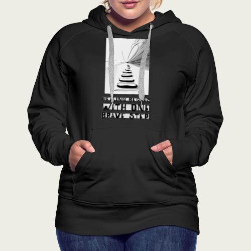 Recovery Mantra for “The Courage to Begin” - Women's Premium Hoodie
