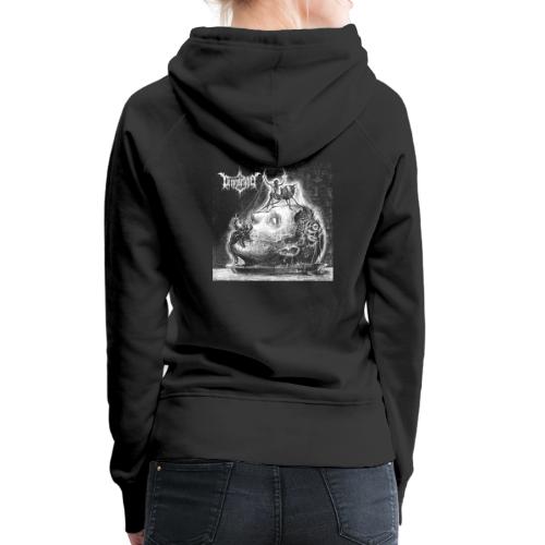 Decorpsetated - Human Words album cover, white - Women's Premium Hoodie