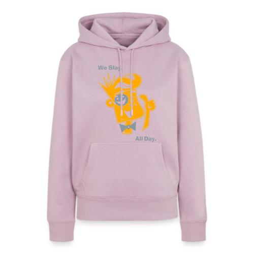 We Slay All Day Shiny Shirt Metallic Silver & Gold - Women's Premium Hoodie