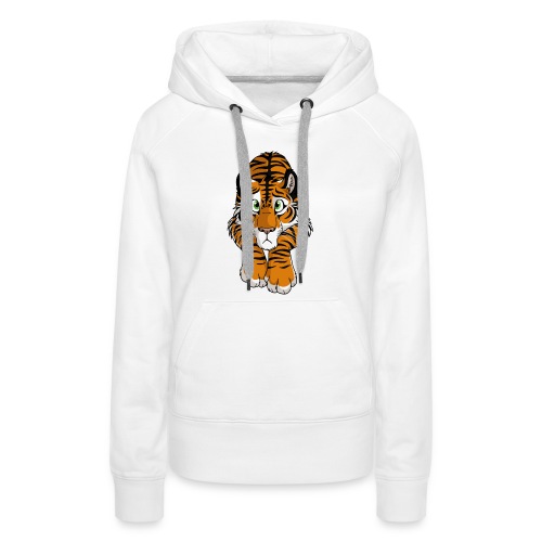 STUCK Tiger Orange (double-sided) - Women's Premium Hoodie