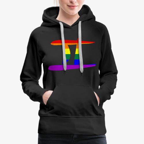 LGBT Gay Pride Flag Gemini Zodiac Sign - Women's Premium Hoodie