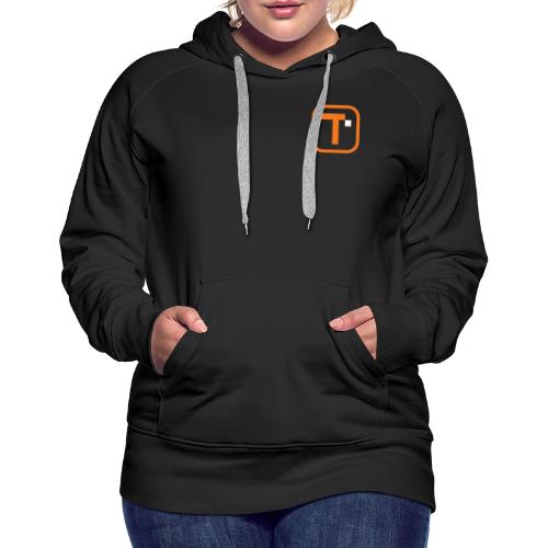 Orange Transparent Logo (Bare) - Women's Premium Hoodie