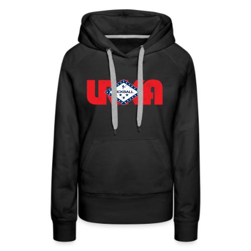 arkansas flag LRKA DISTRESSED - Women's Premium Hoodie
