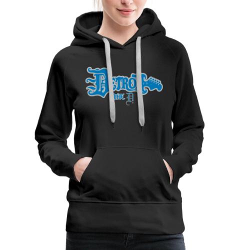 THE D GUITAR OE BLUE SILVER - Women's Premium Hoodie