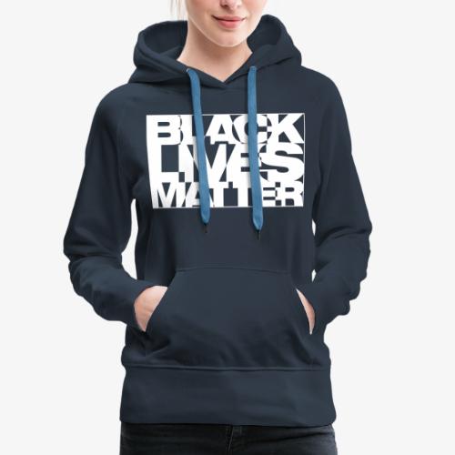 Black Live Matter Chaotic Typography - Women's Premium Hoodie