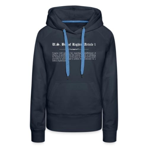 U.S. Bill of Rights - Article 1 - Women's Premium Hoodie