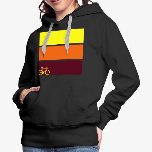tricolor with bicycle - Women's Premium Hoodie