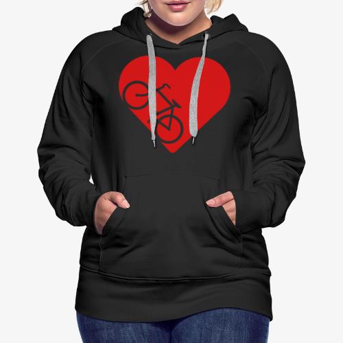 Bike in heart - Women's Premium Hoodie
