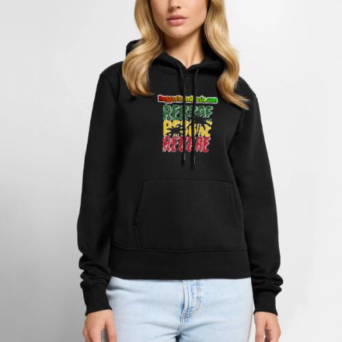 Rasta style reggae music design with classic roots - Women's Premium Hoodie