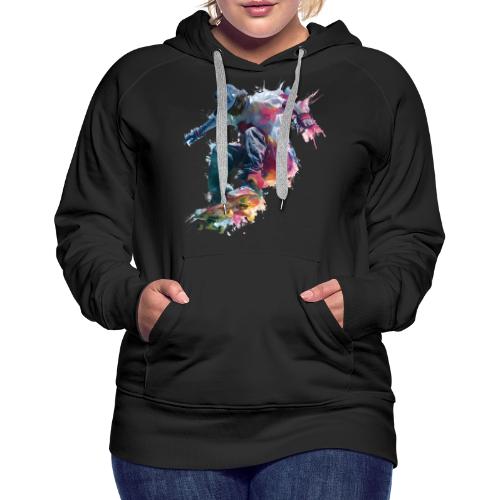 Skateboarding: Ride the Colors - Women's Premium Hoodie