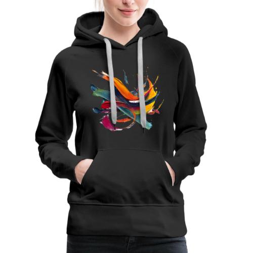 Colorful Waves - Women's Premium Hoodie