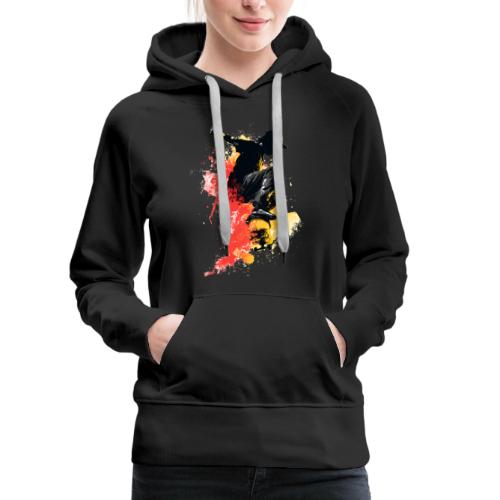 Skateboarding: Splash of Motion - Women's Premium Hoodie