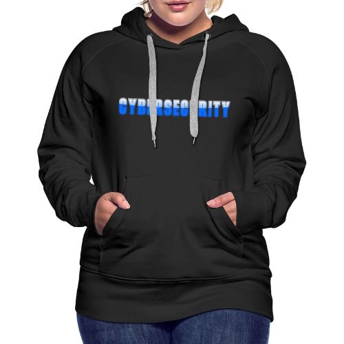 Cybersecurity Word Art Design - Women's Premium Hoodie