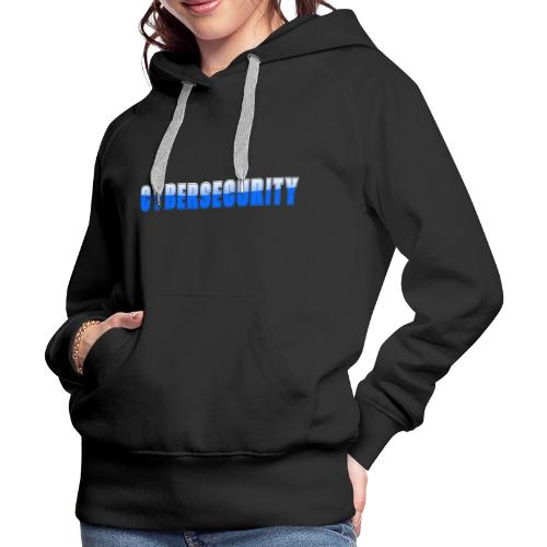 Cybersecurity Word Art Design - Women's Premium Hoodie