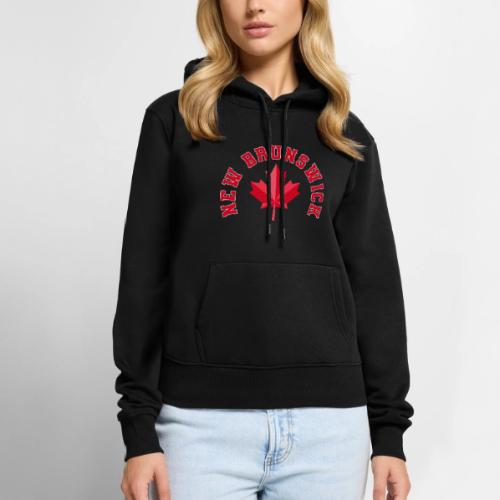 New Brunswick with maple leaf - Women's Premium Hoodie